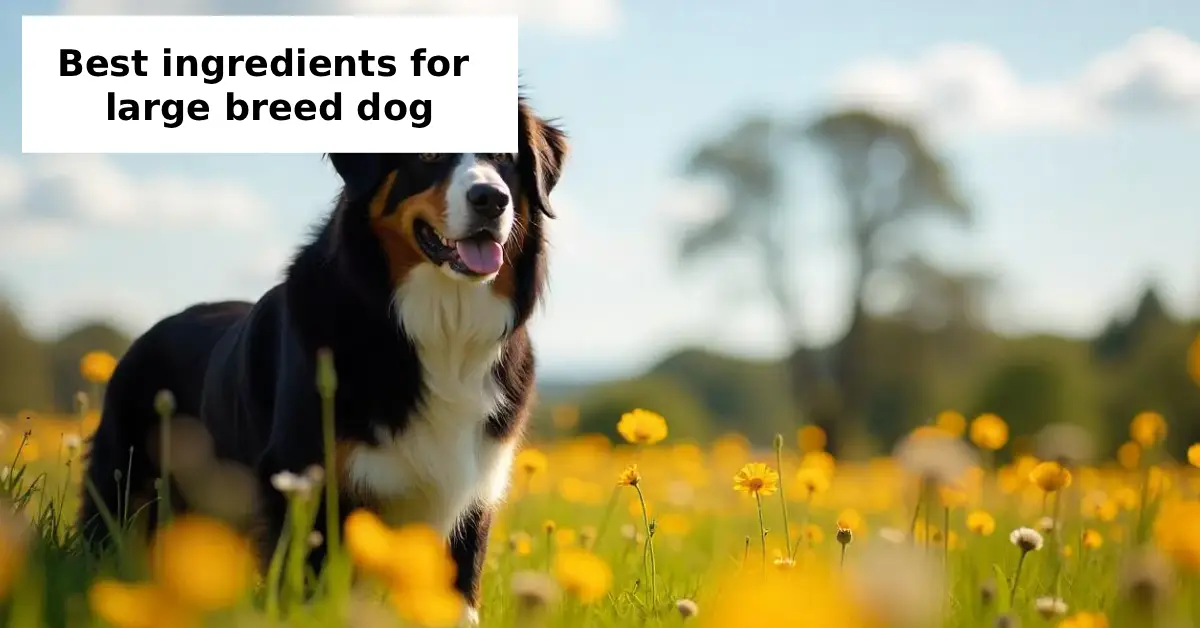 best ingredients for large breed dog