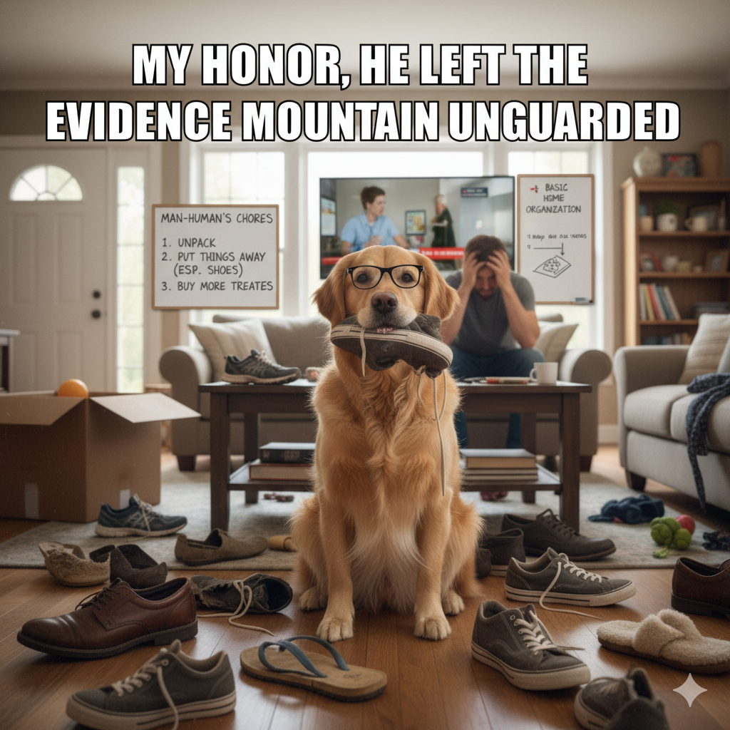 dog chewing shoes